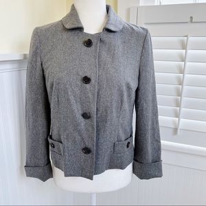 Marc Jacobs NWT Gray Wool Snap Button Jacket Women’s Size 4